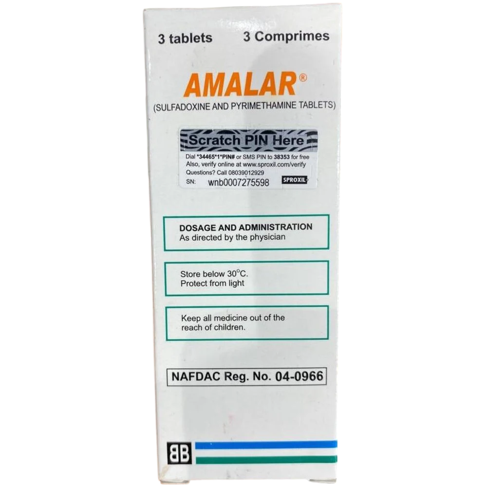 Amalar 500/25mg Tablets x 3