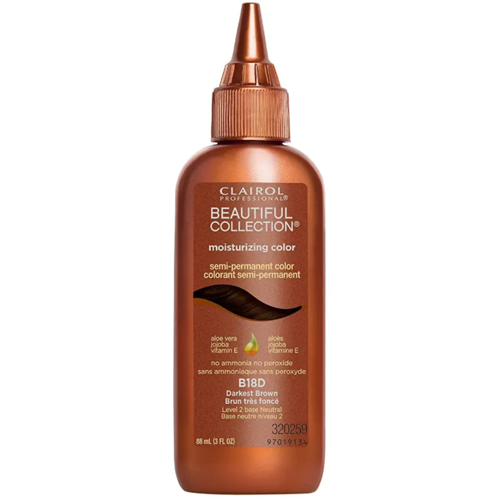 Clairol Beautiful Collection Semi Permanent Darkest Brown B18D 88ml
