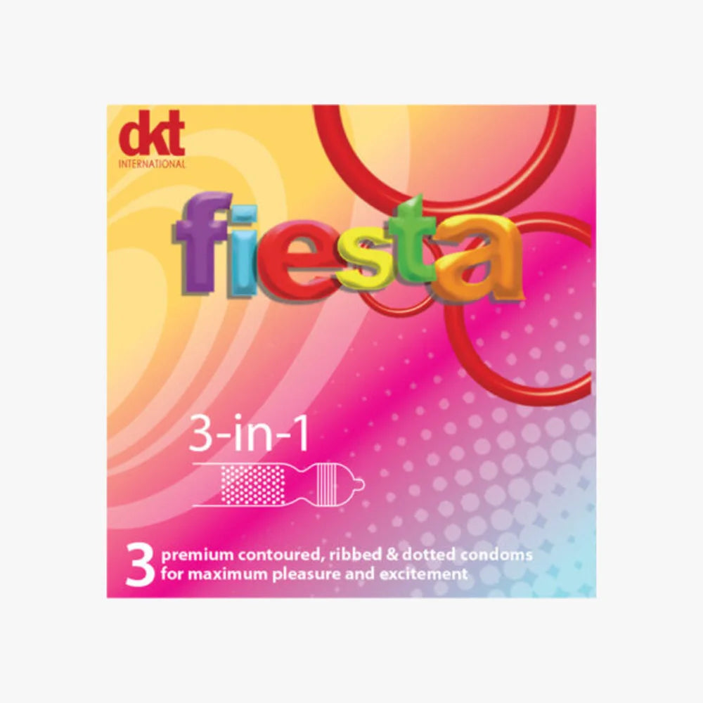 Fiesta 3-In-1 Condoms x3