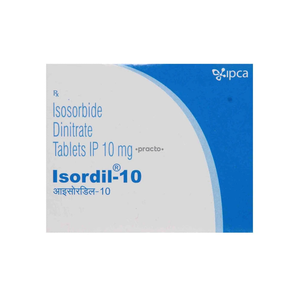 Isordil - 10 Isosorbid Dinitrate 10mg x50