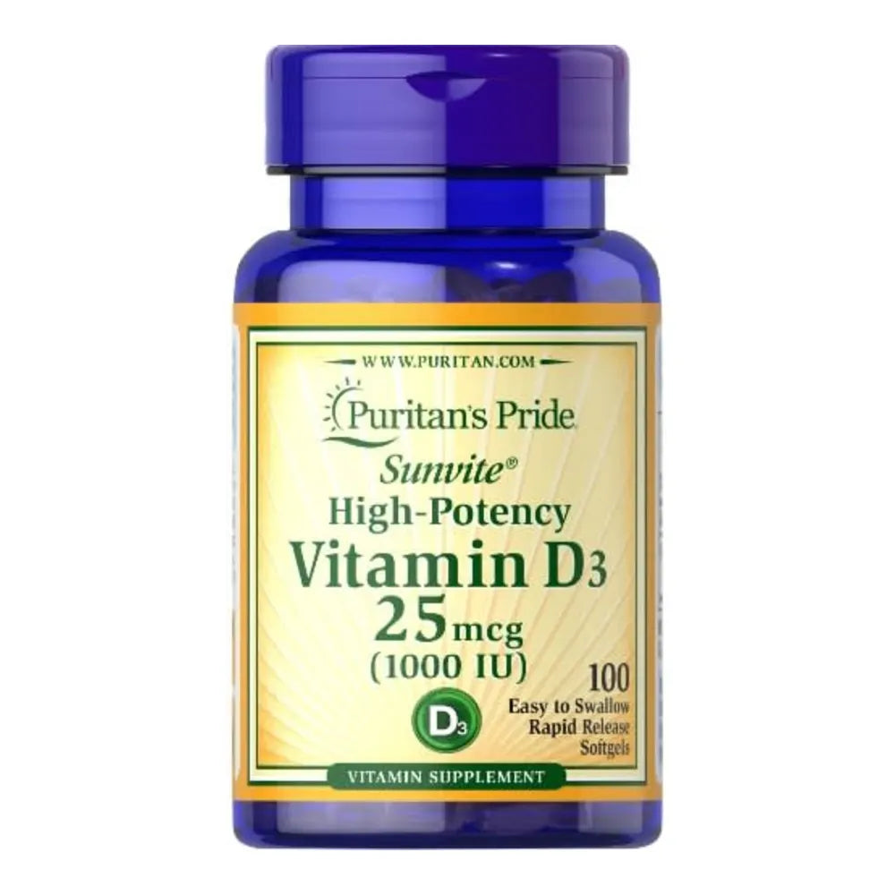 Puritan's Pride Vitamin D3 1000Iu x100