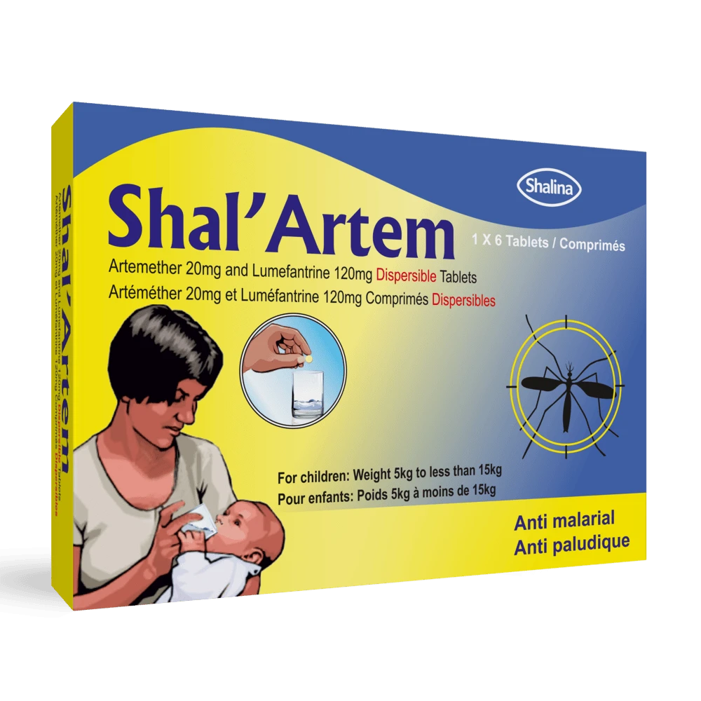 Shal'artem Dispersible 20/120mg x6 Tablets