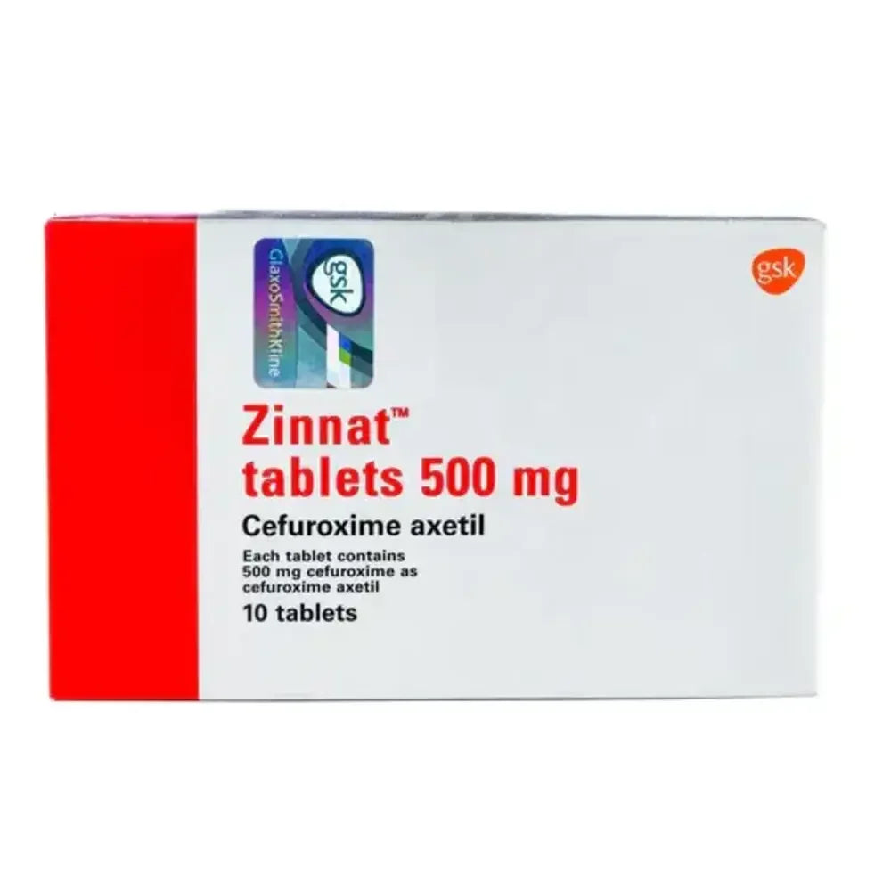 Zinnat (Cefuroxime Axetil) 500mg Tabs x10