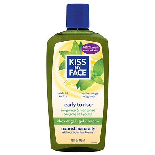 Kiss My Face Early to Rise Shower Gel (Wild Mint & Citrus) 16 fl. oz