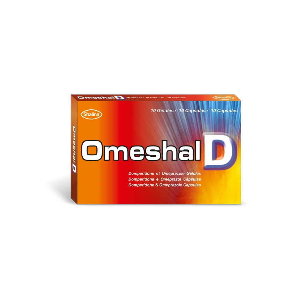 Omeshal D Omeprazole 20mg/ Domperidone 10mg  X10