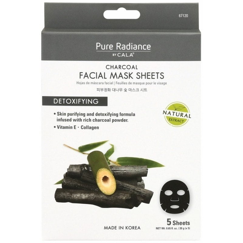 Cala Charcoal Facial Mask Sheets