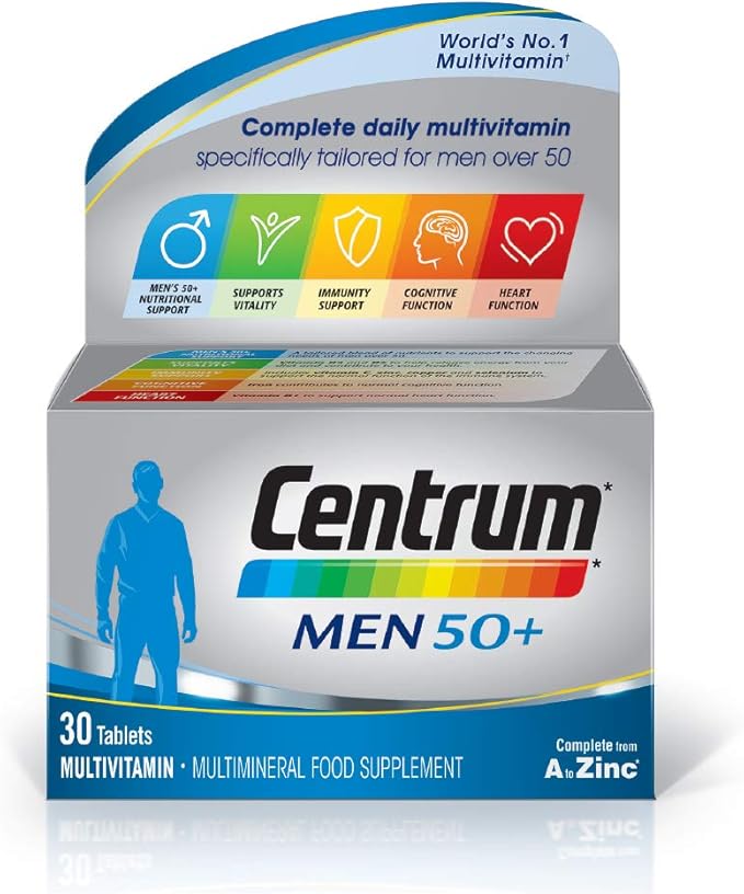 Centrum Men 50+ Multivitamin Tablets X 30