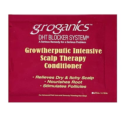 Groganics DHT Blocker System Growtherputic Intensive Scalp Therapy Conditioner 1.7 fl oz