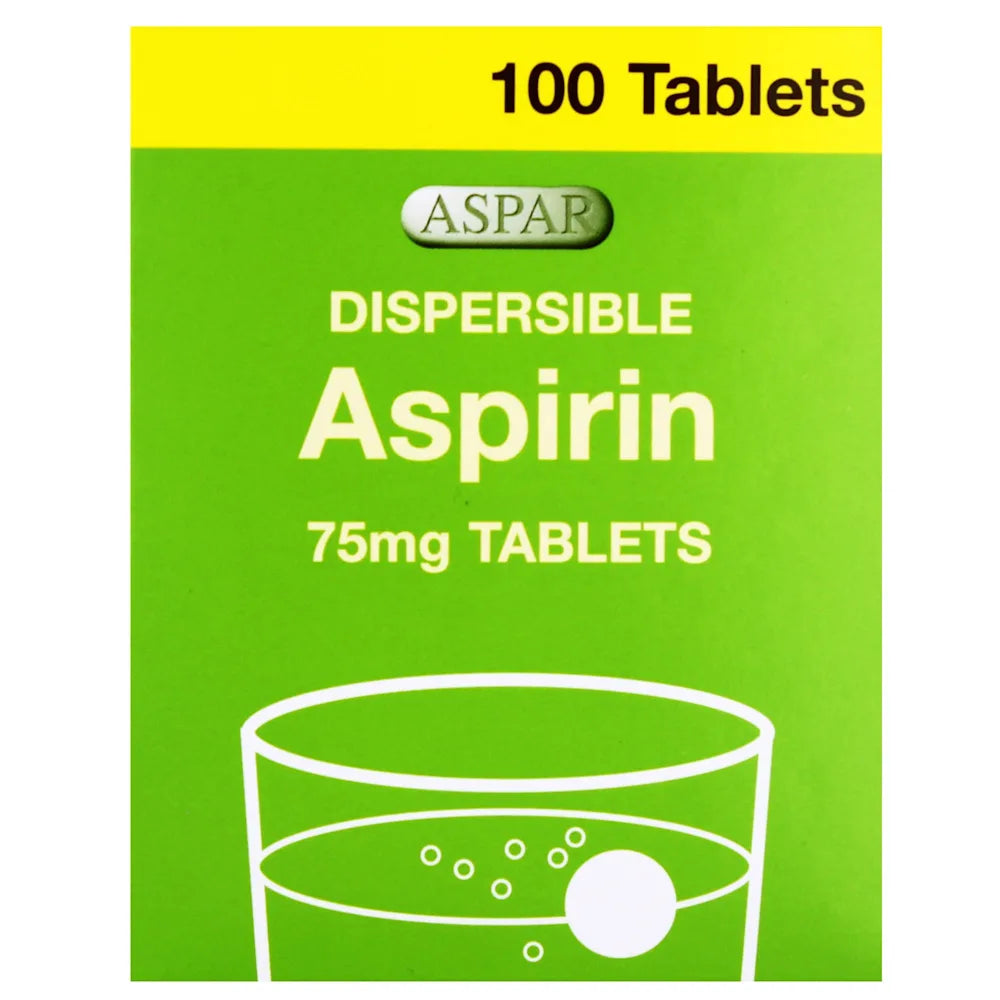 Aspar Aspirin Dispersible Tablets 75mg x100
