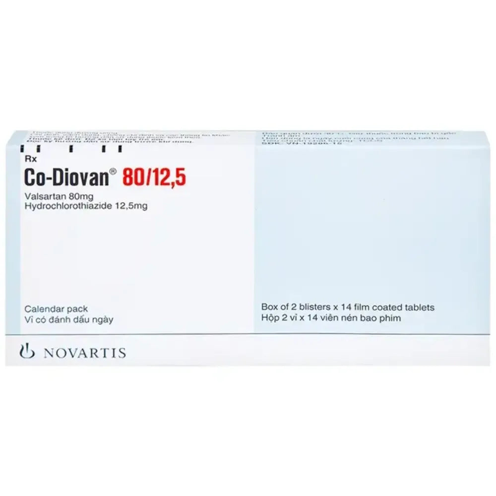 Co-Diovan (Valsartan/Hydrochlorothiazide) 80mg/12.5mg Tabs x28