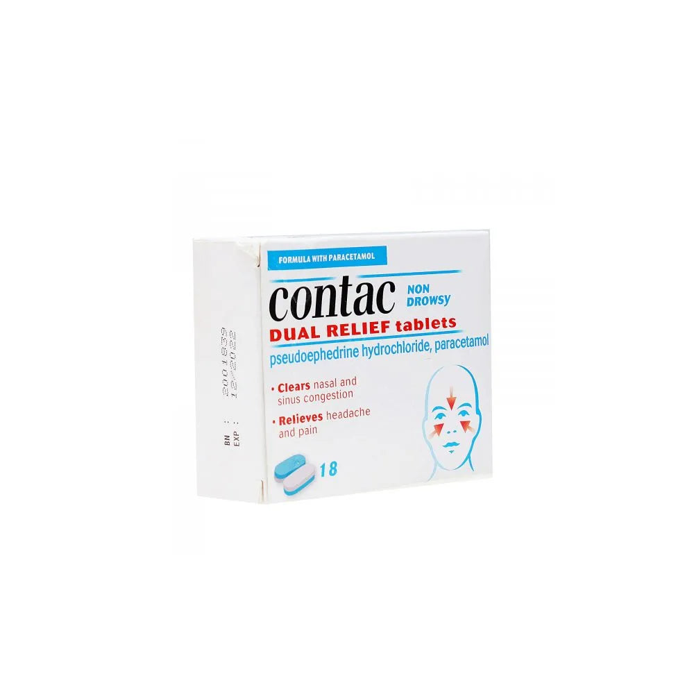 Contac Dual Relief 530mg x18