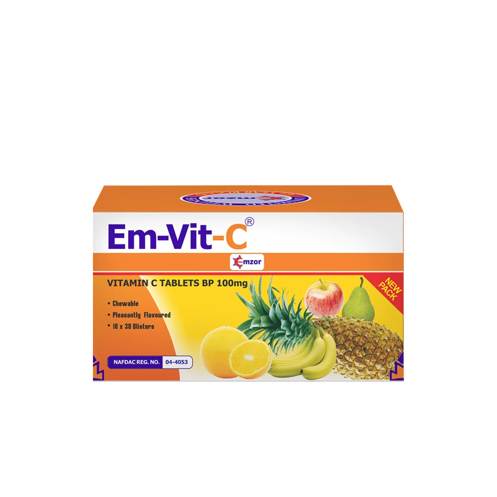 Em-Vit-C Vitamin C 100mg x300