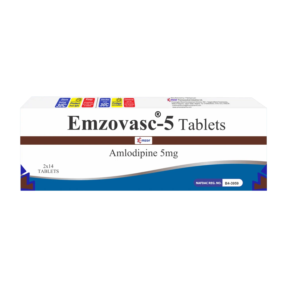 Emzovasc - 5 Amlodipine 5mg x28