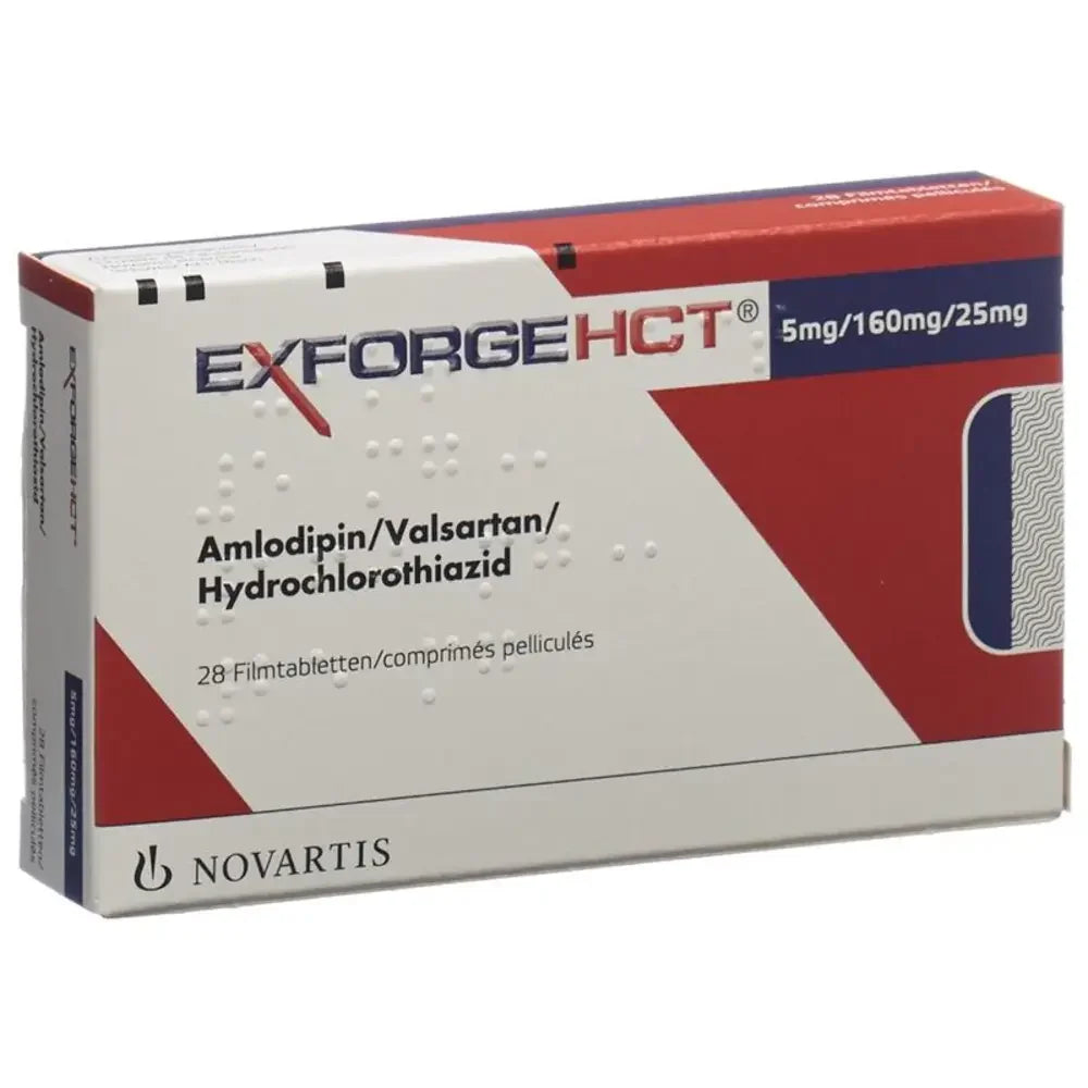 Exforge HCT 5mg/160mg/25mg Tablets x28