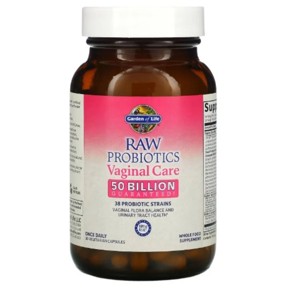 Garden of Life Raw Probiotics Vaginal Care Capsules x30