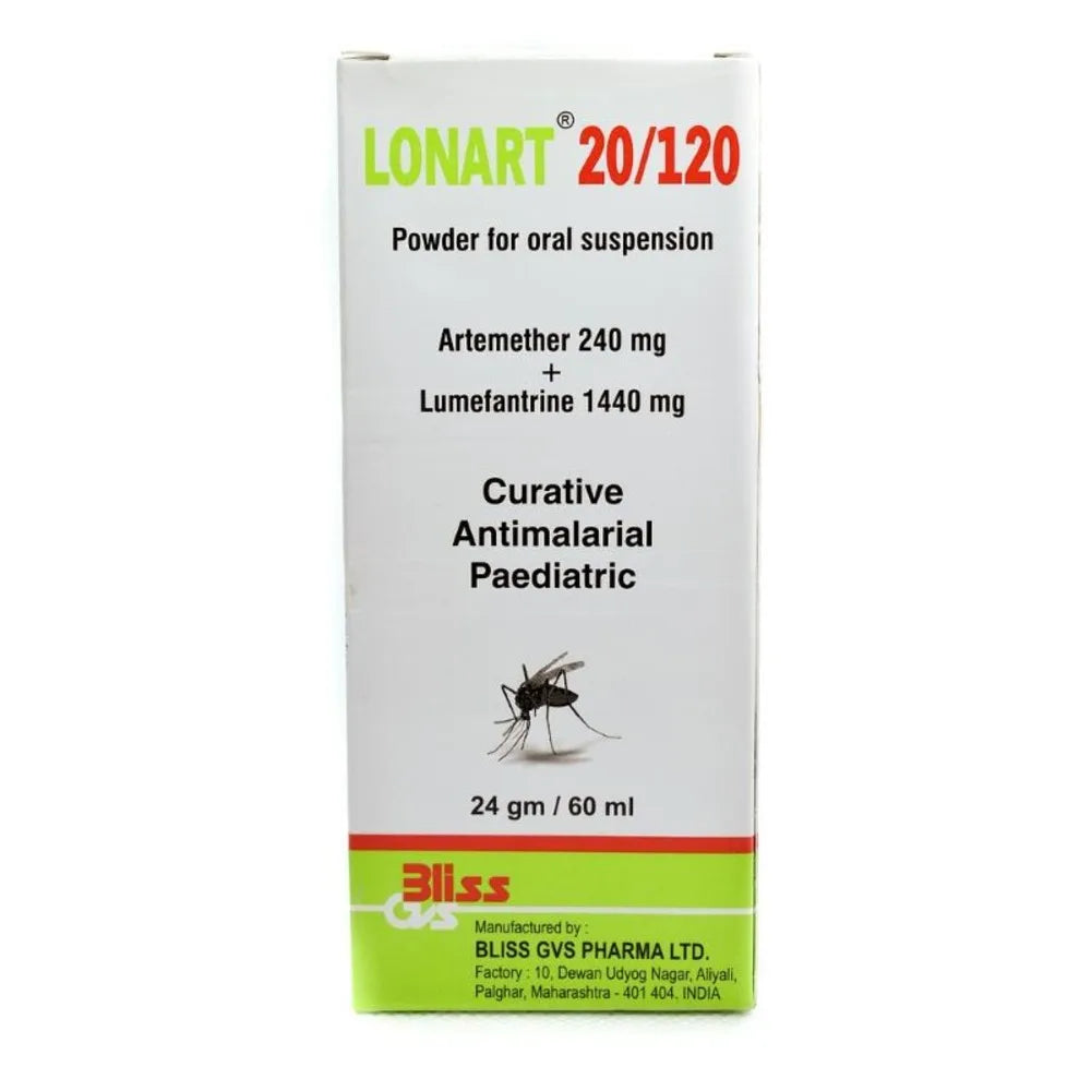 Lonart 20/120 Oral Suspension 60ml