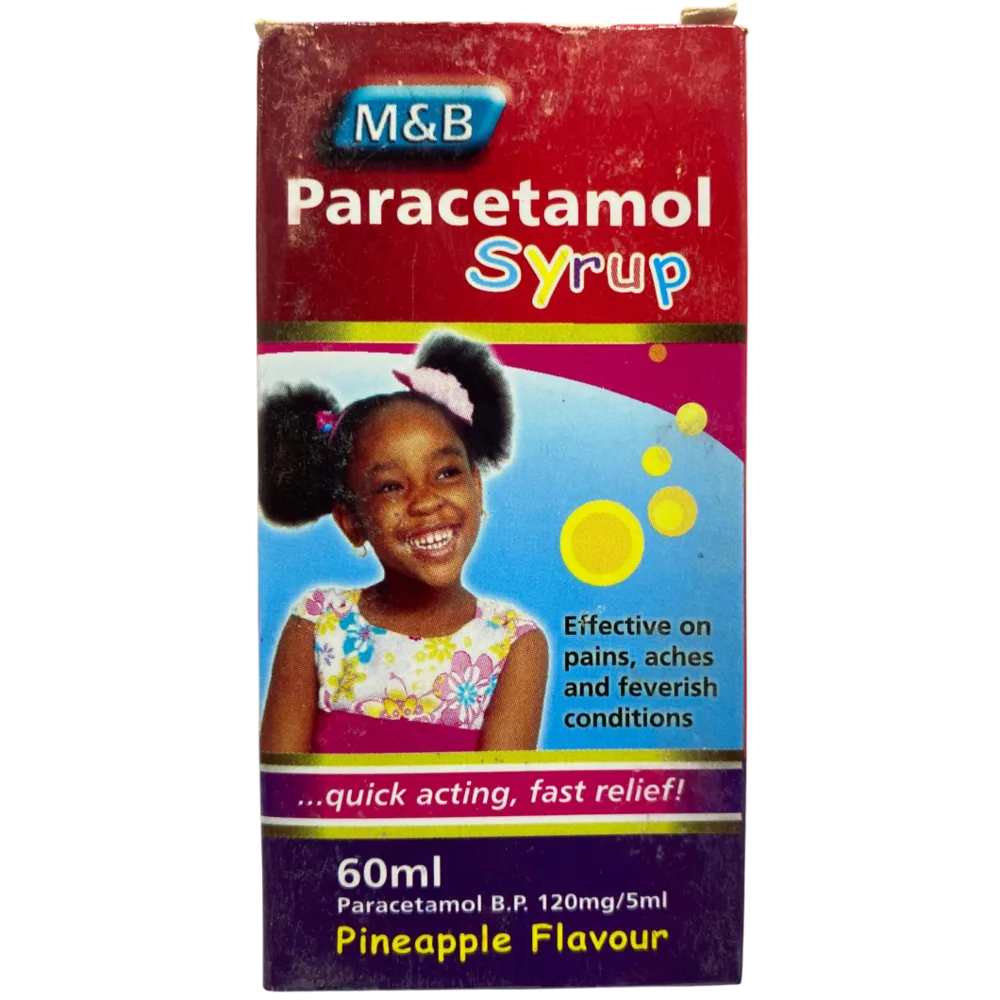 May & Baker Paracetamol Syrup Pineapple Flavour 60ml