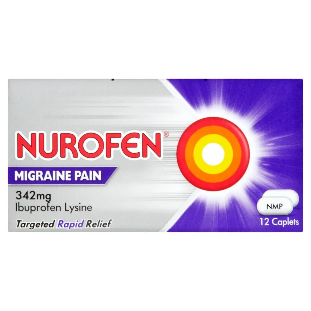 Nurofen Migraine Pain 342mg Caplets X 12