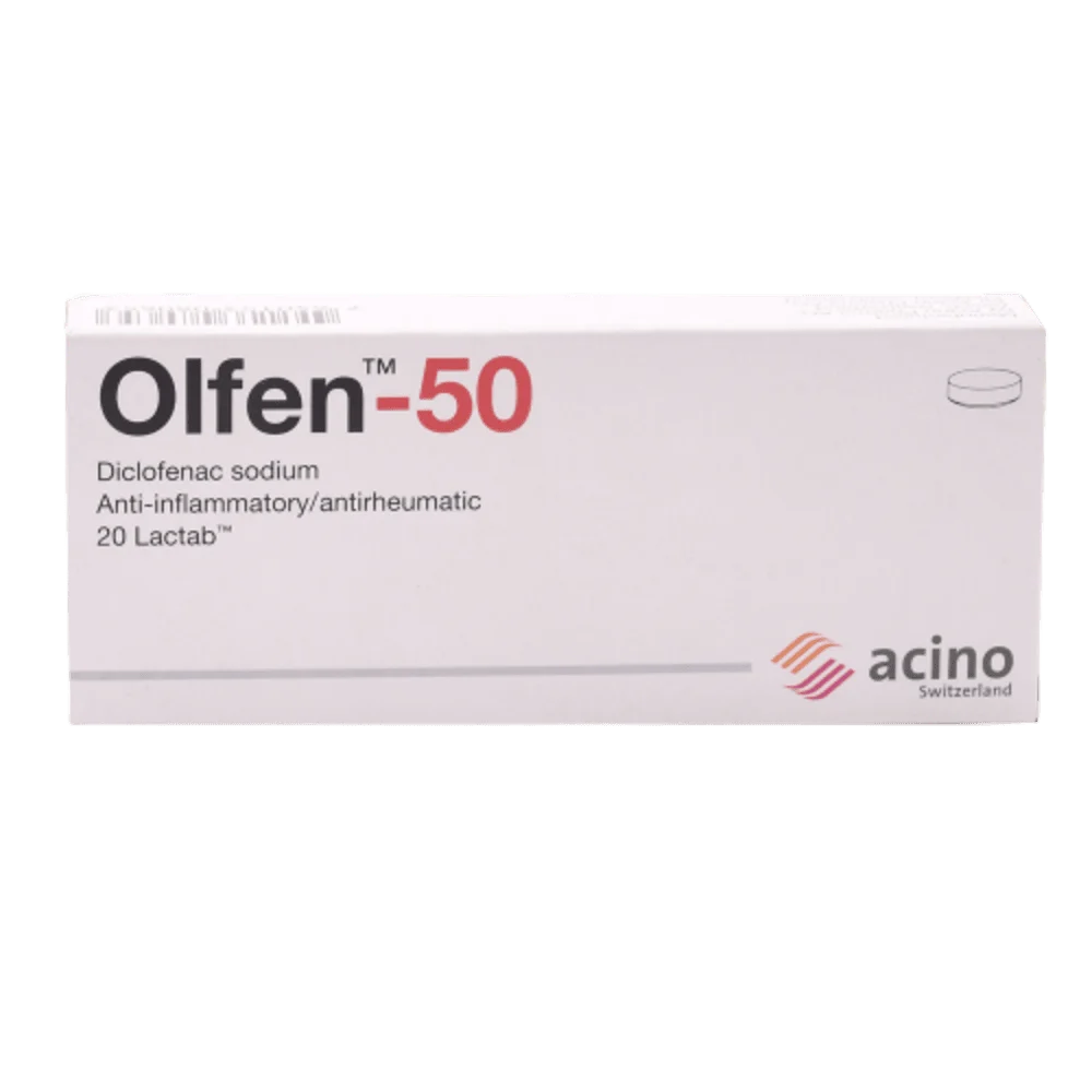 Olfen-50 Diclofenac 50mg x20