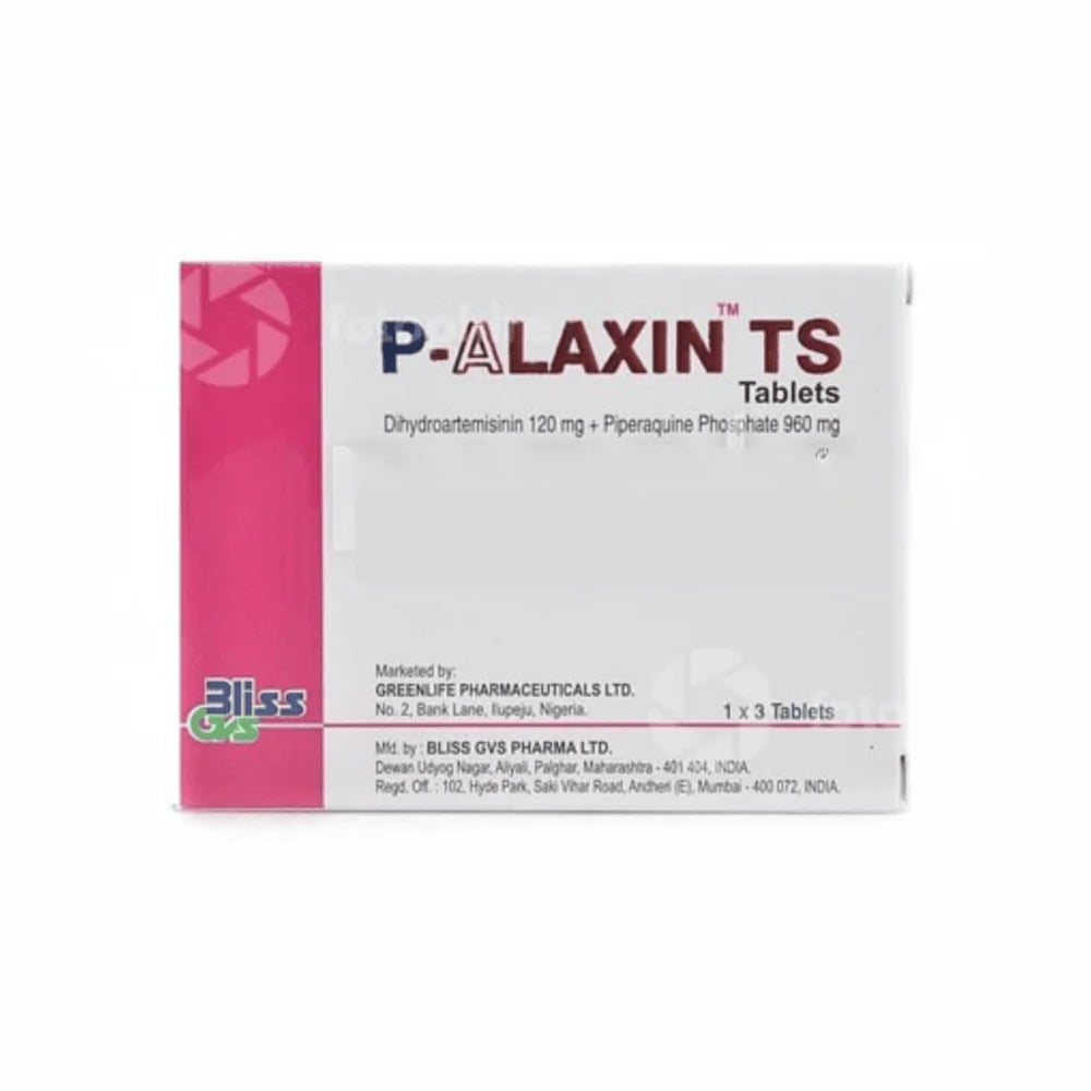 P-Alaxin TS Dihydroartemisin + Piperaquine Phoshate 120/960mg x3