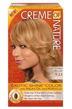 Creme of Nature Exotic Shine Hair Color 9.23 (Light Golden Blonde)