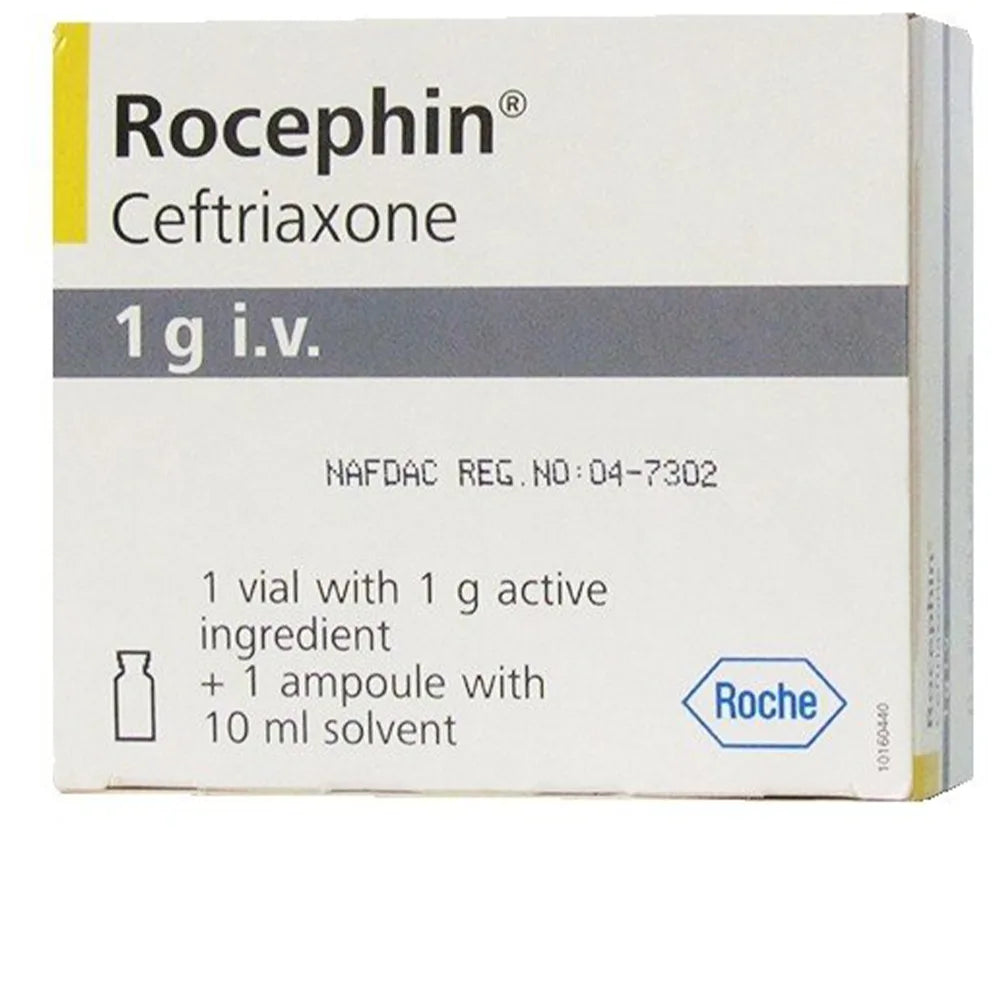 Rocephine Ceftriaxone Injection 1g IV