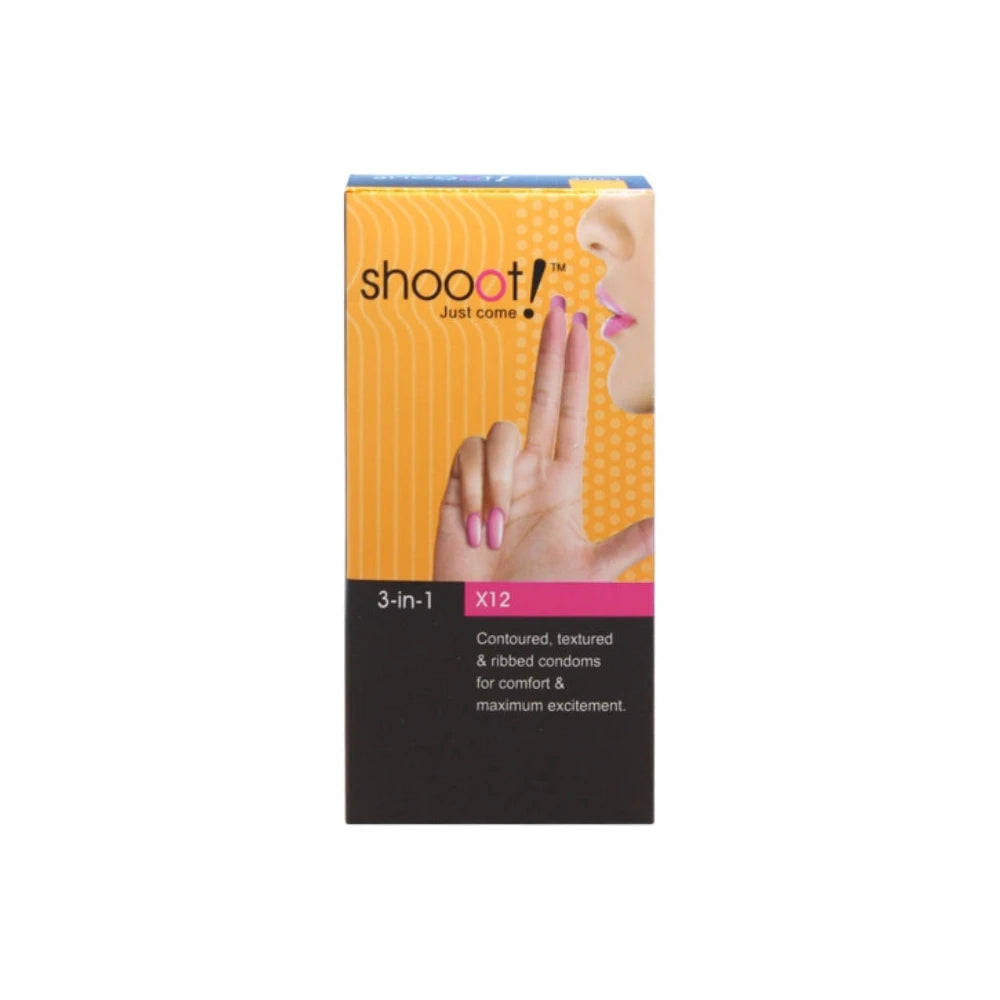 Shooot Condoms 3-In-1 X 12