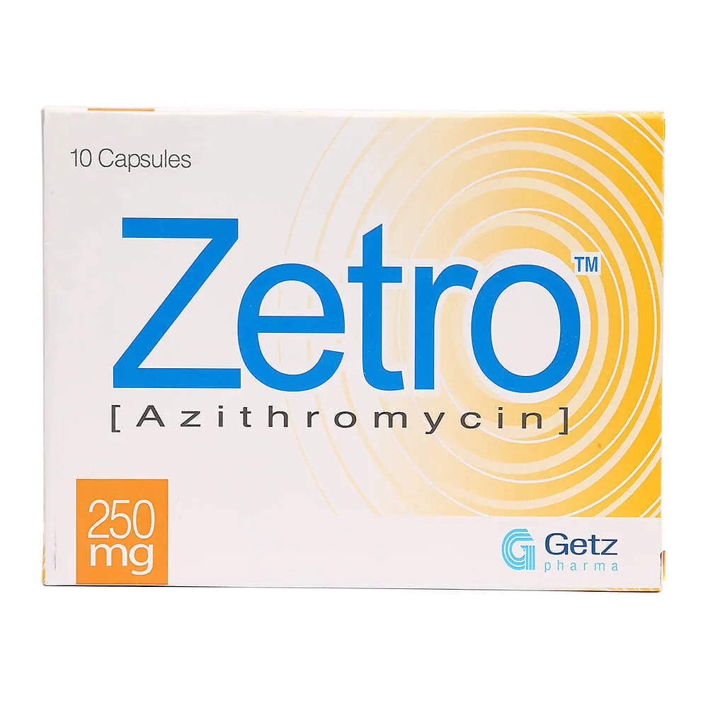 Zetro Azithromycin 250mg x10