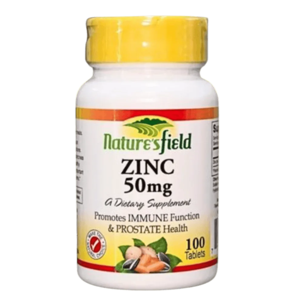 Zinc [Nature'S Field] 50mg Tablet x100