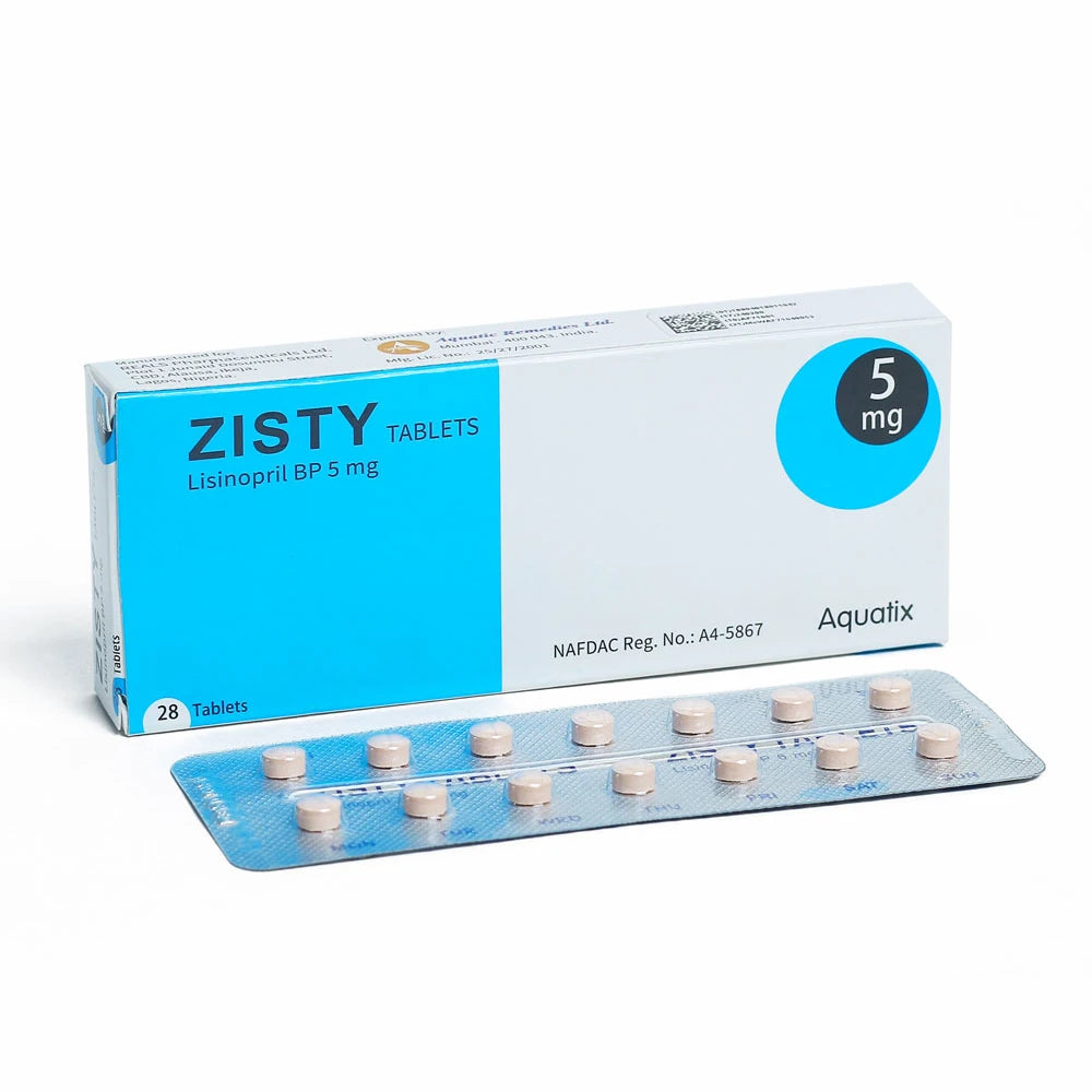 Zisty Lisinopril 5mg X28