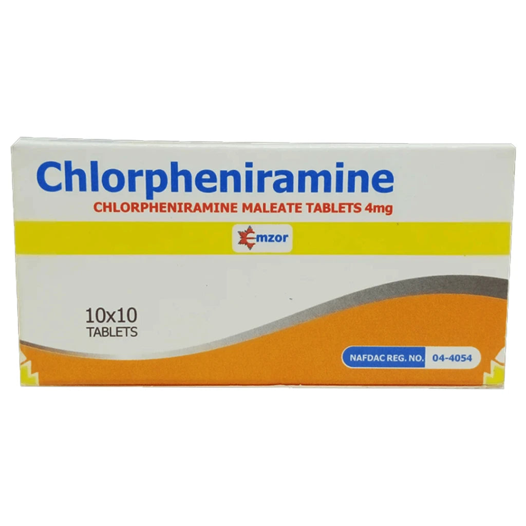 Chlorpheniramine (Emzor) 4mg Tablet Blister x 100