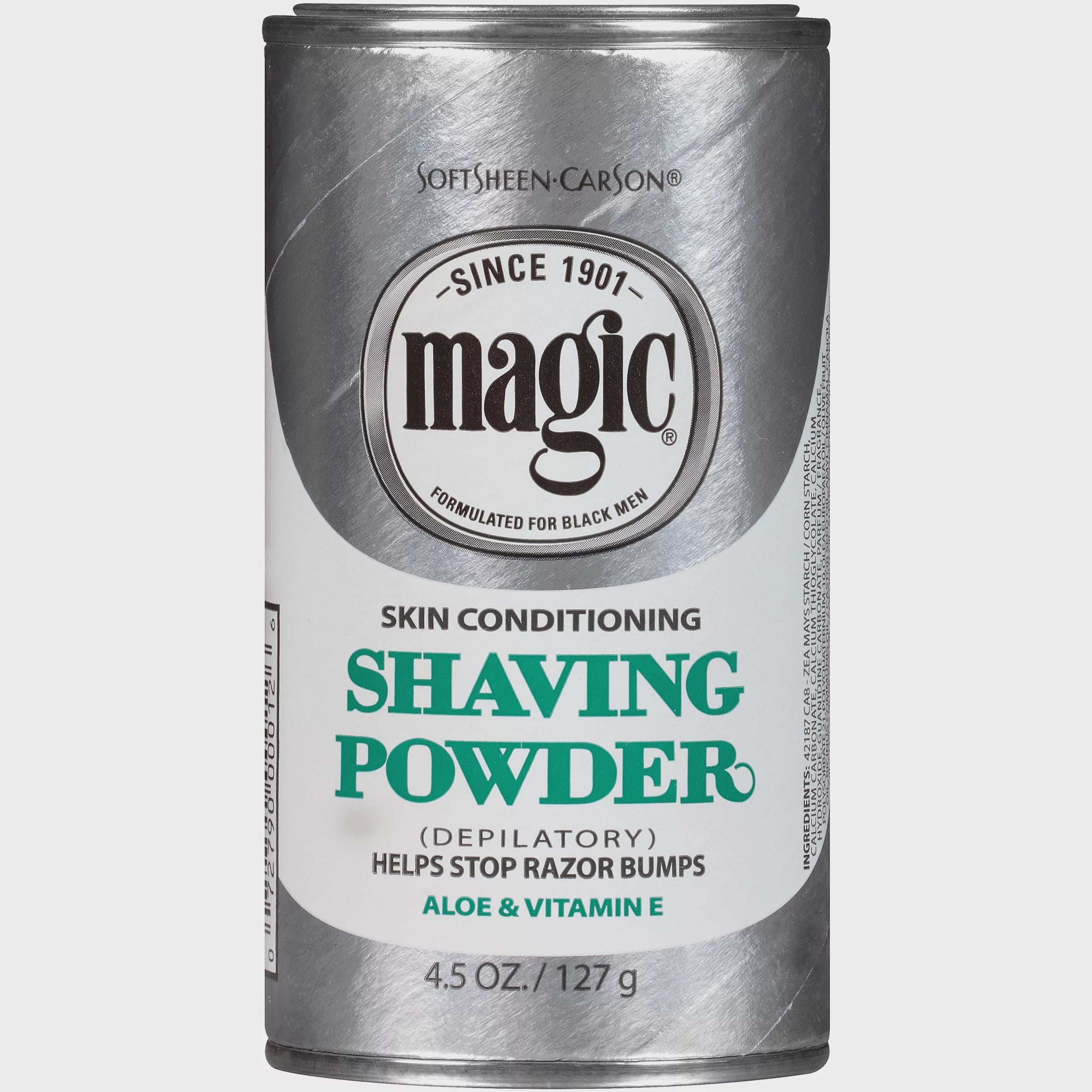 Magic Skin Conditioning Shaving Powder with Vitamin E and Aloe