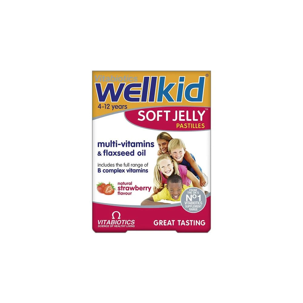 Wellkid Soft Jelly Pastilles (Strawberry Flavour) x 30