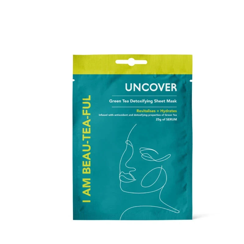 Uncover I am Beau-Tea-Ful Green Tea Detoxifying Sheet Mask