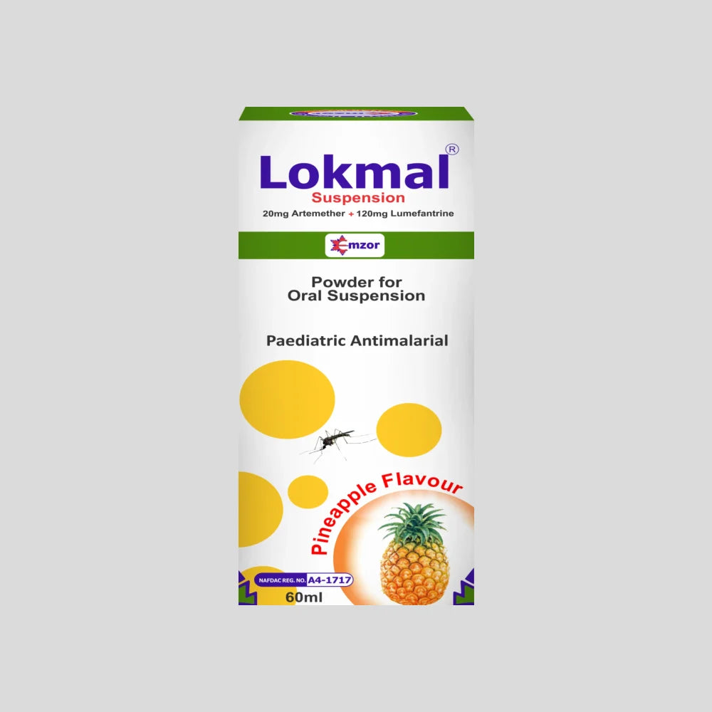 Lokmal Suspension 20/120mg 60ml