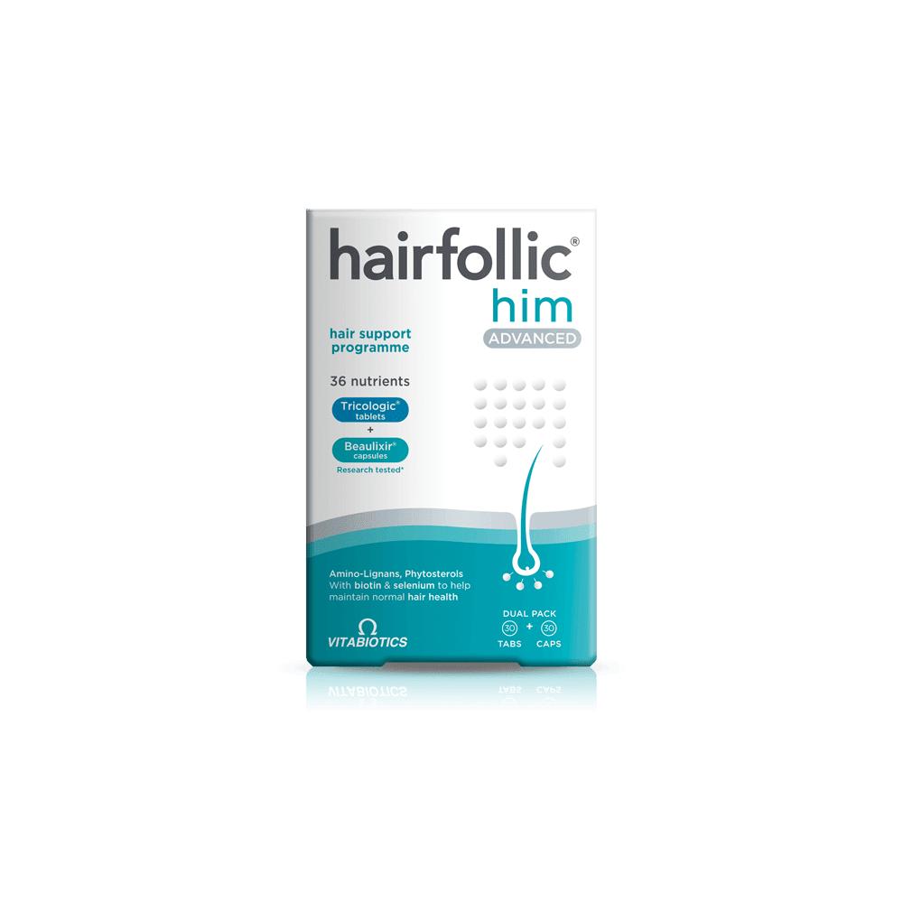 Vitabiotics Hairfollic Him Advanced Dual Pack Capsules x 60