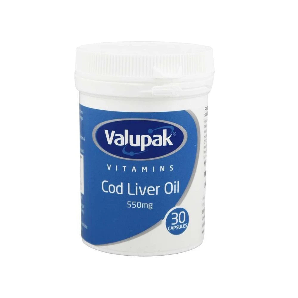 Valupak Cod Liver Oil 550mg Capsules x30