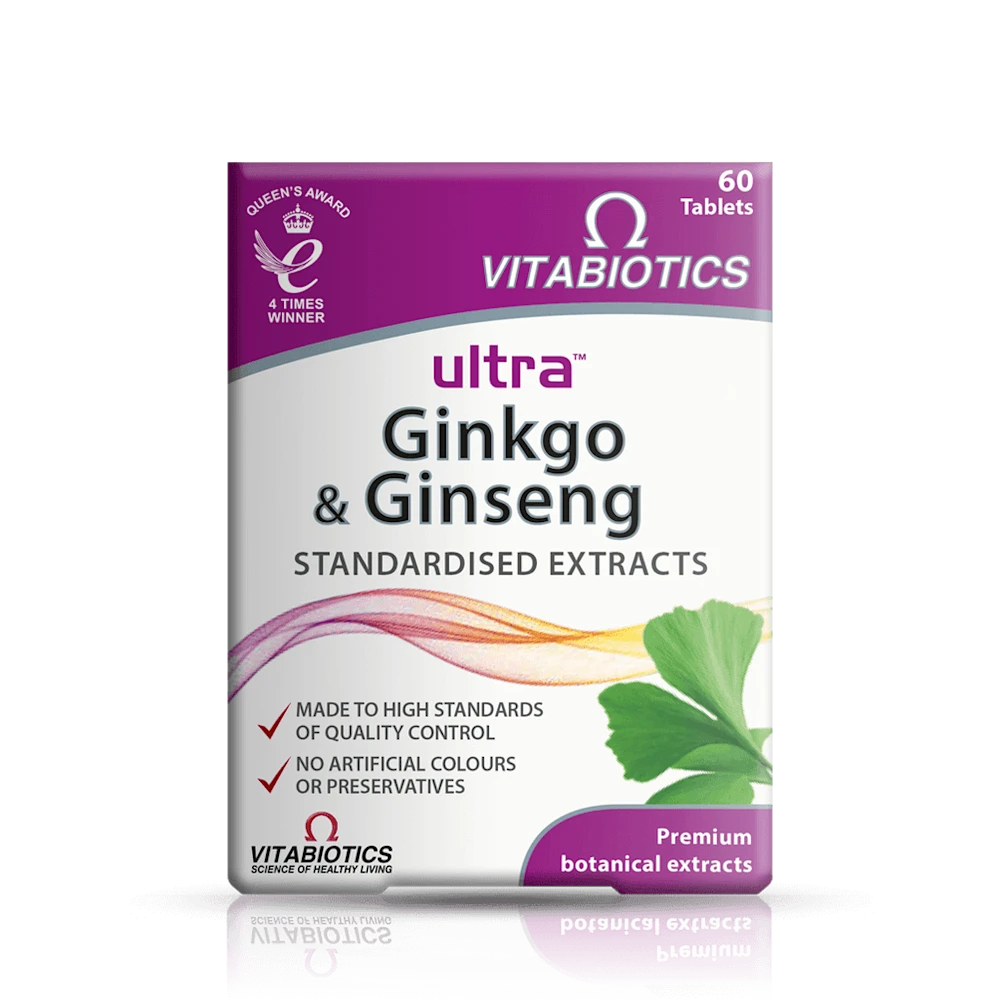 Vitabiotics Ultra Ginkgo & Gingseng Tablets x 60