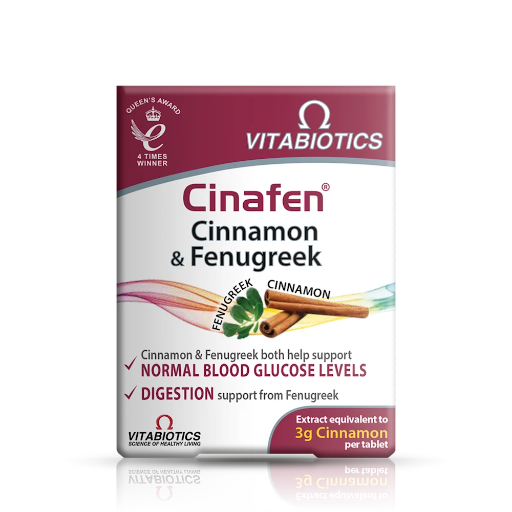 Cinafen Cinnamon & Fenugreek Tablets x 60