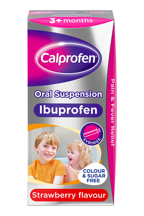 Calprofen (Ibuprofen) Suspension 200ml (Strawberry)