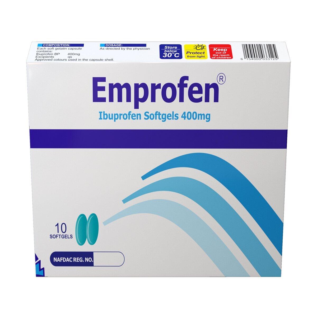 Emprofen (Ibuprofen) 400mg Softgels