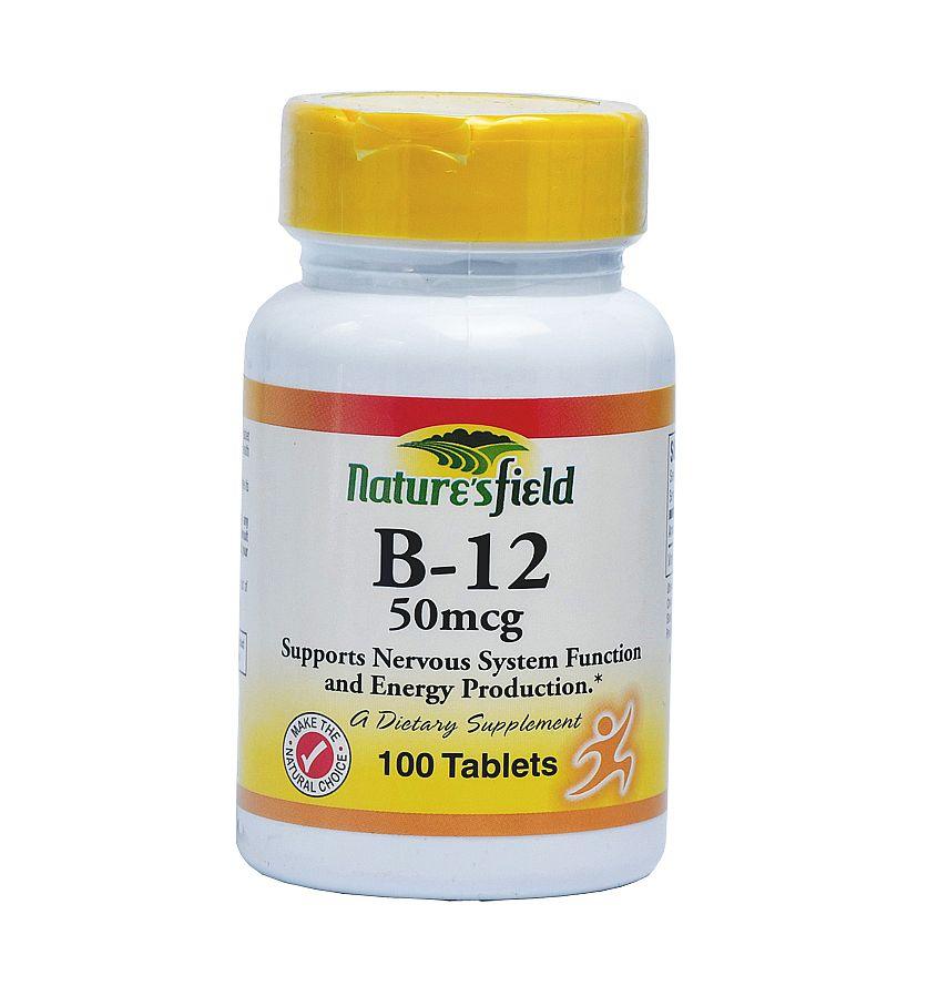 shop Nature'S Field Vitamin B12 50Mg from HealthPlus online pharmacy in Nigeria